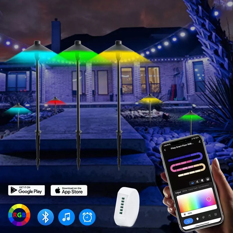 Lampe champignon à insertion au sol